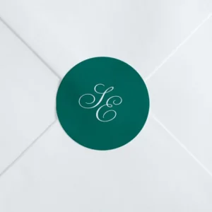 Stickers mariage Traditionnel Monogramme*Faire-part Elégant Online