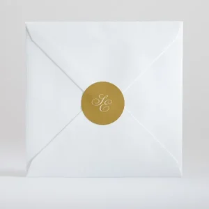 Stickers mariage Traditionnel Monogramme*Faire-part Elégant Online