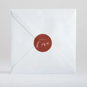 Stickers mariage We are in love*Faire-part Elégant Sale