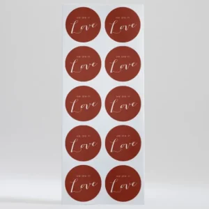Stickers mariage We are in love*Faire-part Elégant Sale