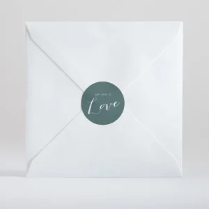 Stickers mariage We are in love*Faire-part Elégant Sale