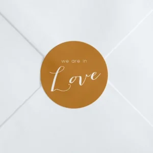 Stickers mariage We are in love*Faire-part Elégant Sale