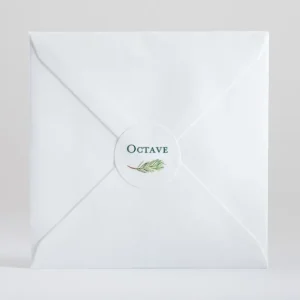 Stickers naissance Branche de pin*Faire-part Elégant Clearance