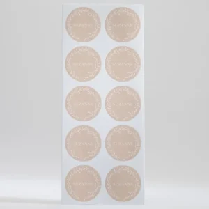 Stickers naissance Couronne Vegetale*Faire-part Elégant Best