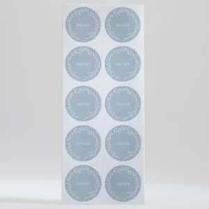 Stickers naissance Couronne Vegetale*Faire-part Elégant Best
