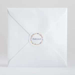 Stickers naissance Flower*Faire-part Elégant Clearance