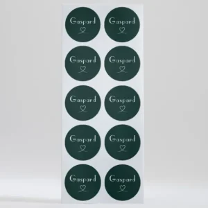Stickers naissance Joli coeur*Faire-part Elégant New