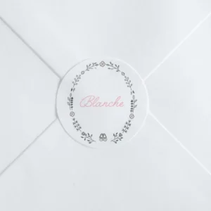 Stickers naissance Mademoiselle*Faire-part Elégant Sale