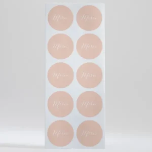 Stickers naissance Merci*Faire-part Elégant Best