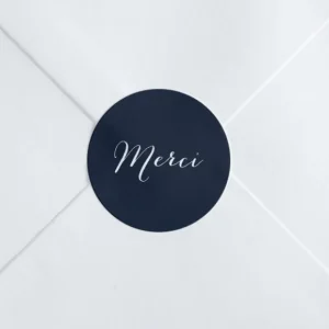 Stickers naissance Merci*Faire-part Elégant Best