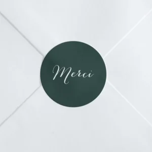 Stickers naissance Merci*Faire-part Elégant Best