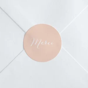 Stickers naissance Merci*Faire-part Elégant Best