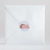 Stickers naissance Photo*Faire-part Elégant New