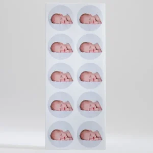 Stickers naissance Photo*Faire-part Elégant New