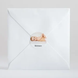 Stickers naissance Portrait*Faire-part Elégant Clearance