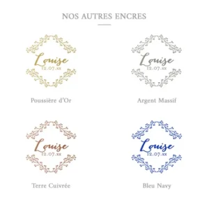 Tampon naissance Feuillages*Faire-part Elégant Online