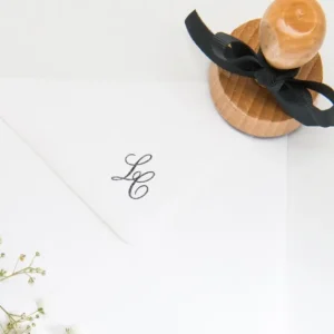 Tampon naissance Monogramme*Faire-part Elégant Best